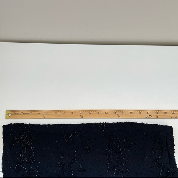 Vintage beaded whimsigoth dress asymmetric tiered fairy dark grunge witchy goth - Picture 15 of 16